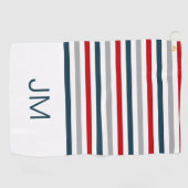 Kleurrijke horizontale marinestrepen golfhanddoek (Horizontaal)