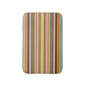 Kleurrijke horizontale retrostrepen badmat (Voorkant Verticaal)