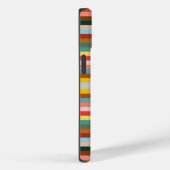 Kleurrijke horizontale retrostrepen Case-Mate iPhone case (Achterkant / Rechts)