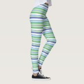 Kleurrijke horizontale strepen leggings (Rechts)