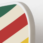 Kleurrijke horizontale strepen pickleball paddle (Links Detail)