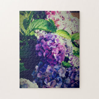 Kleurrijke hortensia's legpuzzel
