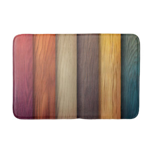 Kleurrijke houten badmat