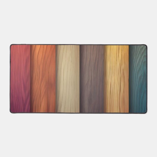 Kleurrijke houten bureaumat (Voorkant)