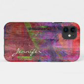 Kleurrijke houten korrel #2 Case-Mate iPhone case (Achterkant (horizontaal))