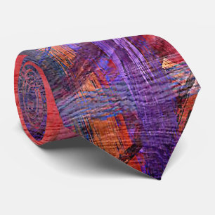Kleurrijke houten korrel #6 stropdas
