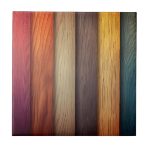 Kleurrijke houten Tegel Tegeltje