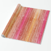 kleurrijke houten wand cadeaupapier (Uitgerold)