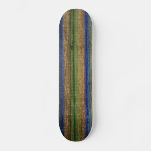 kleurrijke houten wand skateboard