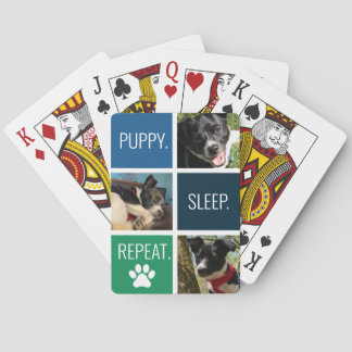 Kleurrijke huisdier foto Dierenvriend modern geome Pokerkaarten