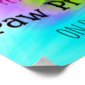 Kleurrijke huisdieren laten pootafdrukken achter o poster (Hoek)