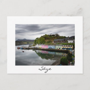 Kleurrijke huizen in Portree, Skye Briefkaart