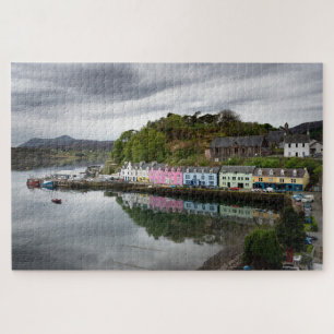 Kleurrijke huizen in Portree, Skye Legpuzzel