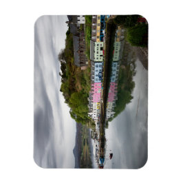 Kleurrijke huizen in Portree, Skye Magneet