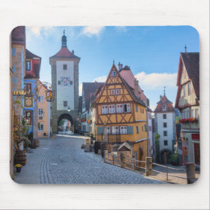 Kleurrijke huizen in Rothenburg, Duitsland Muismat