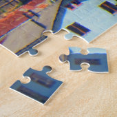 kleurrijke huizen legpuzzel (Zijkant)