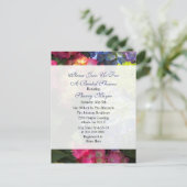 Kleurrijke Hydrangea Bruidsdouche Uitnodigingen (Staand voorkant)