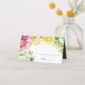 Kleurrijke Hydrangea en Vlinder Trouwtafel (Voorkant)