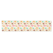 Kleurrijke Ice Cream Sundae met Harten Korte Tafelloper (Horizontaal)