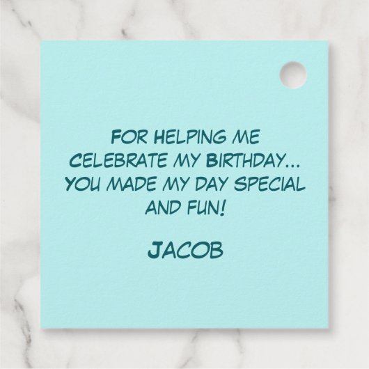 Kleurrijke Iguana dank u Bedankjes Labels (Achterkant)