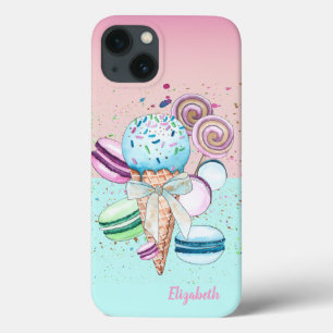 Kleurrijke IJssandwich Macarons iPhone 13 Hoesje