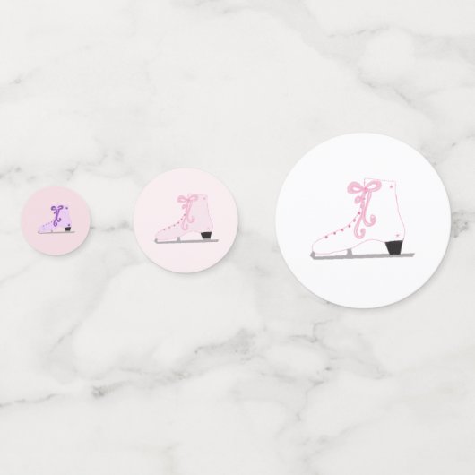 Kleurrijke ijsSchaatsen Confetti (Voorkanten)