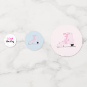 Kleurrijke ijsSchaatsen Confetti (Achterkanten)