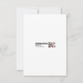 Kleurrijke illustratie met Cactus Bedankkaart (Achterkant)