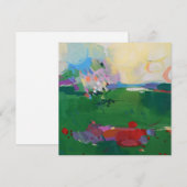 Kleurrijke impressionistische kunst bedankt (Voorkant / Achterkant)