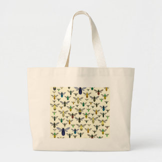 Kleurrijke inheemse bijen grote tote bag