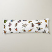 Kleurrijke  insecten & kevers Patroon Lichaamskussen (Achterkant)