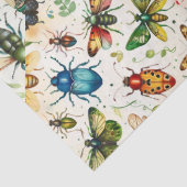 Kleurrijke Insectencollage Decoupage Tissuepapier (Detail)