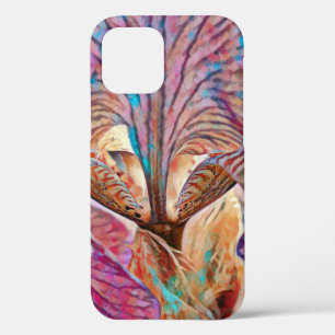 Kleurrijke Iris Flower Abstract Art Telefoon Case