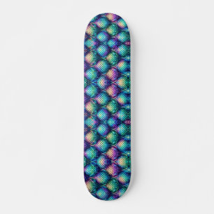 Kleurrijke/iriserende aquatische schubben skateboard