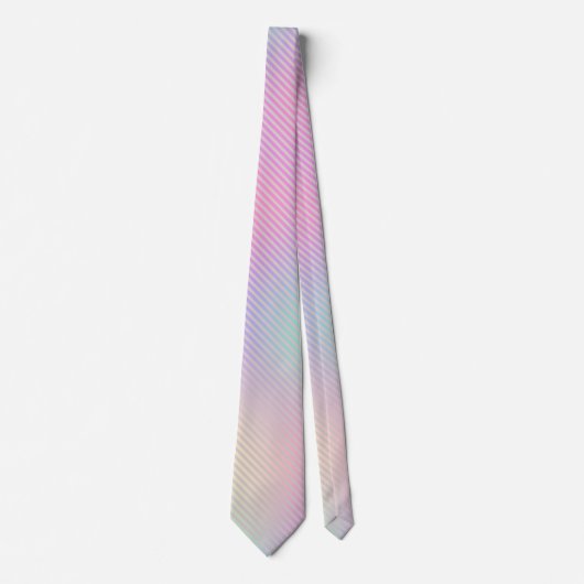 Kleurrijke iriserende gestreepte achtergrond stropdas (Voorkant)