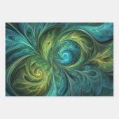 Kleurrijke iriserende wervelpatronen inpakpapier (Voorkant 2)