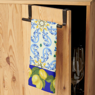  kleurrijke italiaanse Tegel look keukenhanddoek