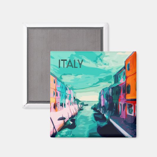 Kleurrijke Italië Reizen Poster Koelkast magneet