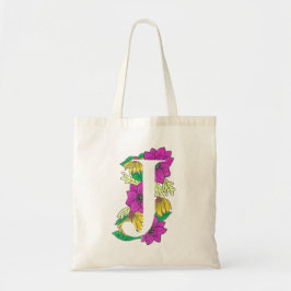 Kleurrijke ‘J’ Design Tote Tas