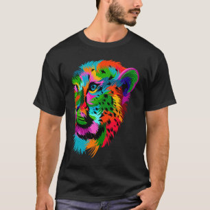 Kleurrijke Jachtluipaard Voor Jachtluipaardkatten T-shirt