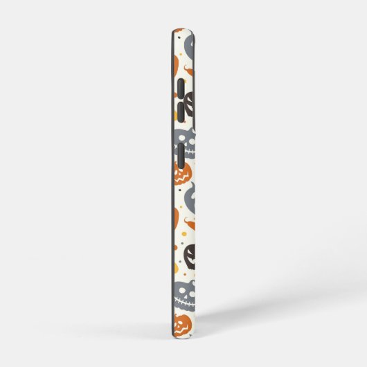 Kleurrijke Jack-O'-Lantern gezichten patroon Samsung Galaxy Hoesje (Rechterkant)