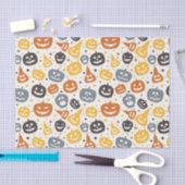 Kleurrijke Jack-O'-Lantern gezichten patroon Tissuepapier (Craft)