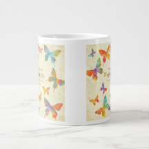Kleurrijke Jambo Jug Design met Abstracte Butterfl