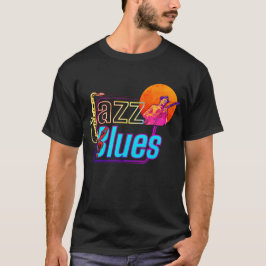 Kleurrijke Jazz & Blues Vibes T-shirt