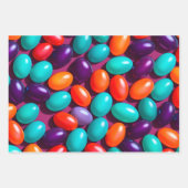 Kleurrijke Jelly Bean Art Wrapping Paper Sheets (Voorkant 3)