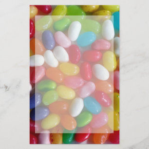 Kleurrijke jelly beans snoep briefpapier