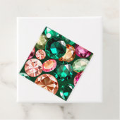 Kleurrijke Jewel Art Gift Labels (In situ)