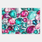 Kleurrijke Jewel Art Wrapping Paper Sheets (Voorkant 3)
