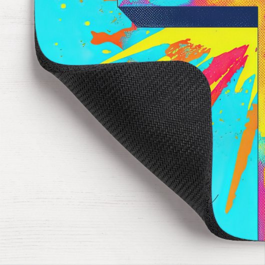 Kleurrijke Jezus Cross Jezus Illustratie Custom Muismat (Hoek)