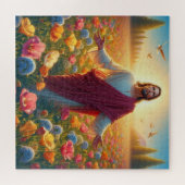 Kleurrijke Jezus puzzel! Legpuzzel (Horizontaal)